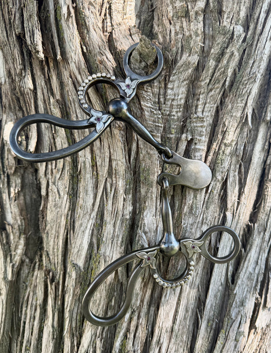 Argentine big rein loop shank floating spoon mouthpiece