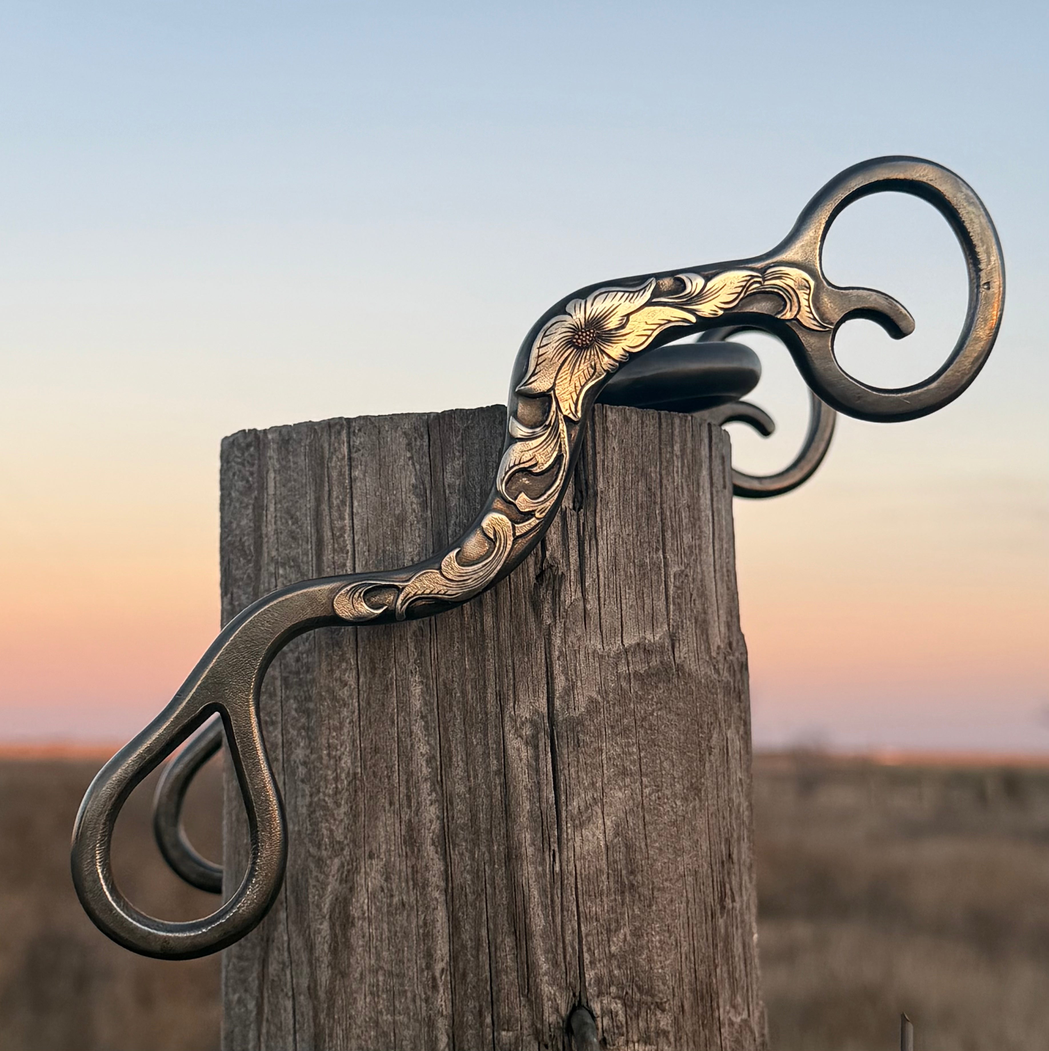 Klapper influenced 696 style bit – Hawkeye bits and spurs